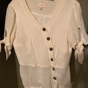 White button blouse